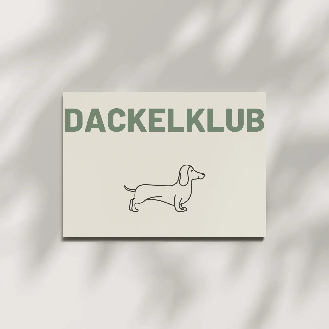 Postkarte DACKELKLUB