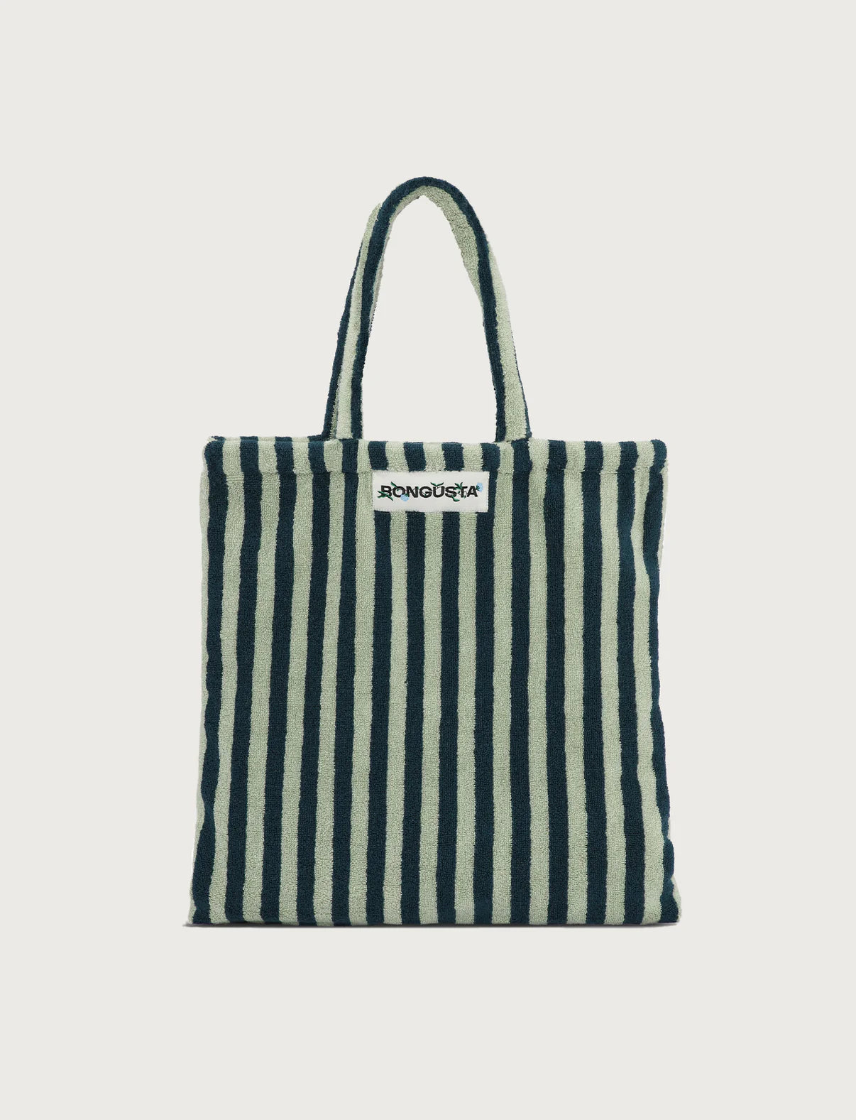 Frottee-Totebag SEA FOAM&DEEP TEAL