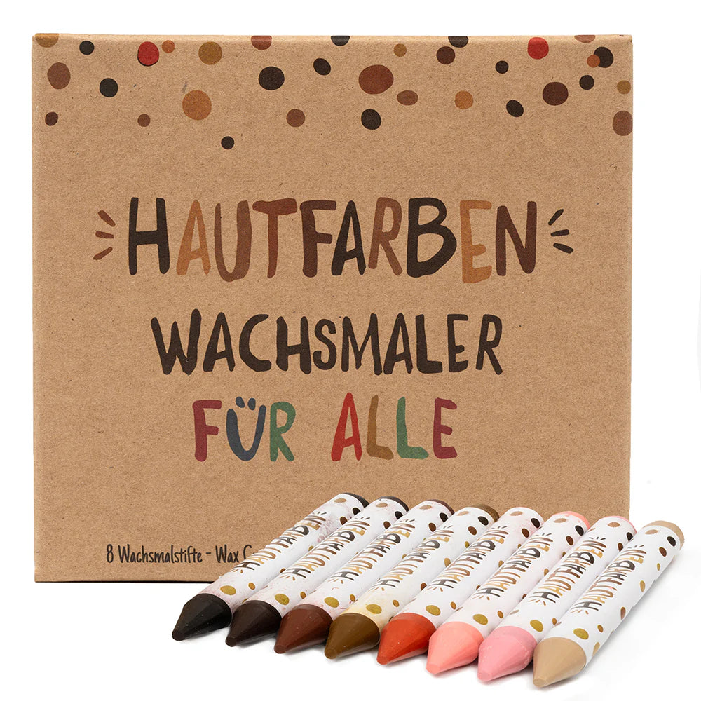 8 Hautfarben-Wachsmaler