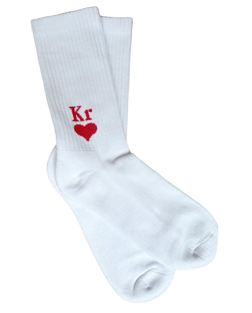 Socks Heart - White