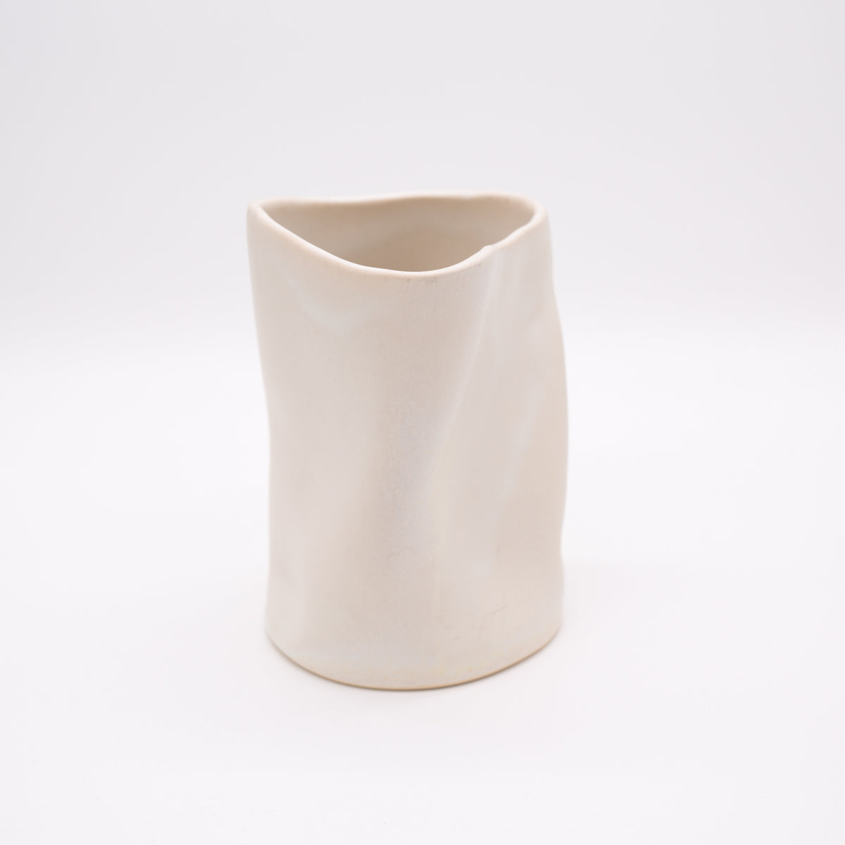 Vase matt beige kl.